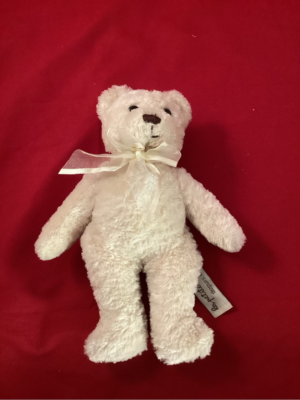 Raynaud Cream Plush Teddy with Fabric Tag